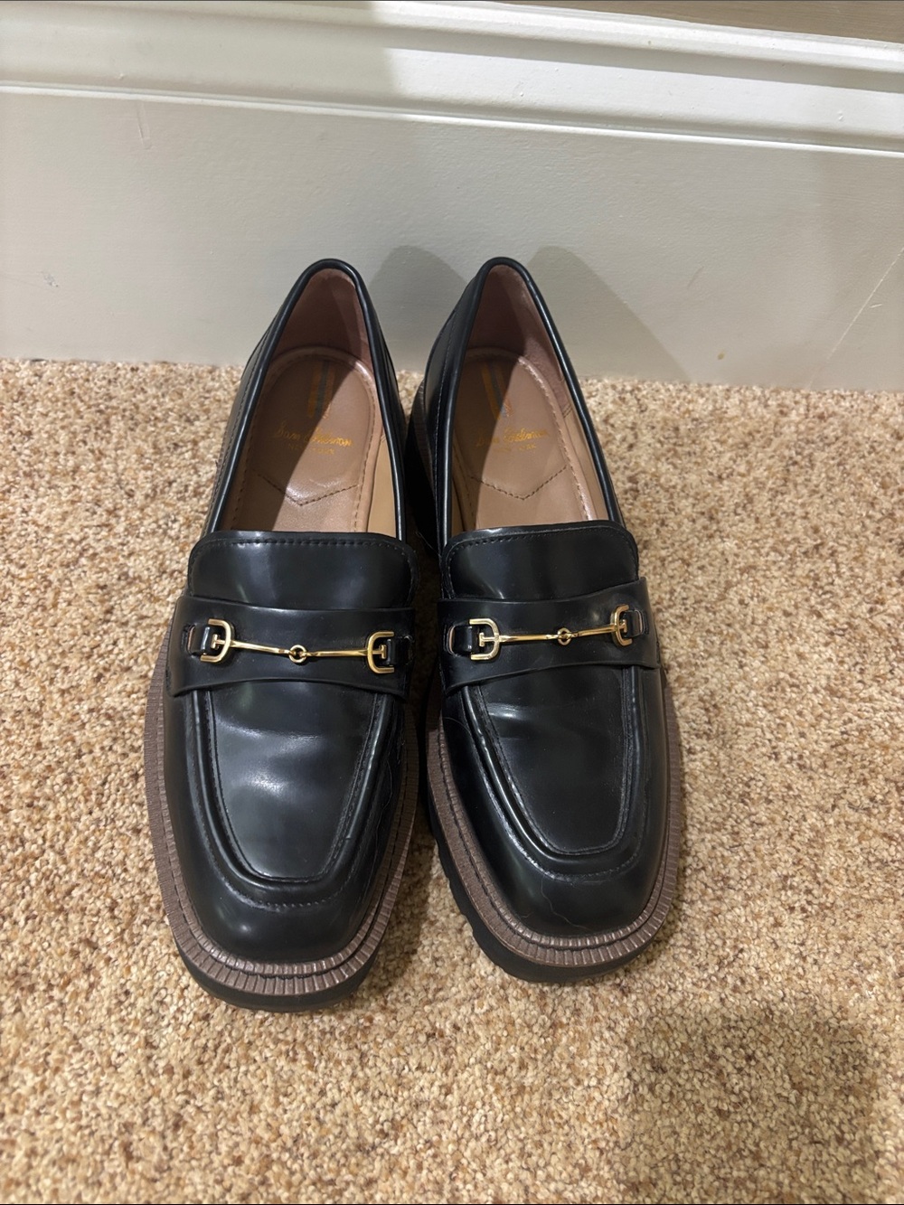 Black Leather Women’s Bit Loafers - Classic Dress Loafers